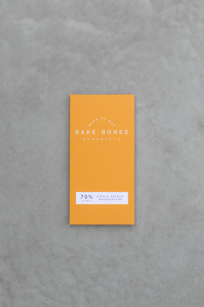 Bare Bones Chocolate - Madagascar 70% Dark Chocolate